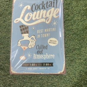 Metal Sign Cocktail Lounge