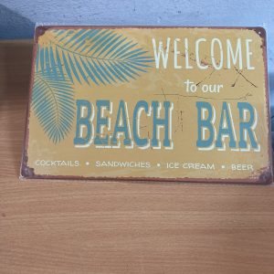 Metal sign  Beach Bar