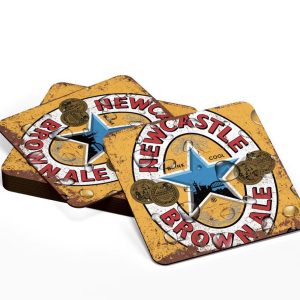 Wooden coasters Newcastle Brown