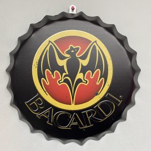Metal bottle top Bacardi