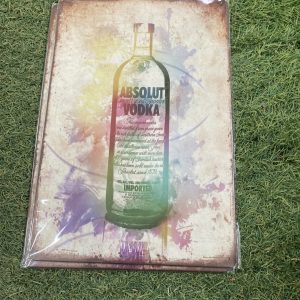 Metal Sign Absolut Vodka
