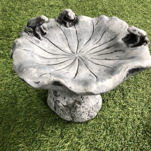 Frog birdbath