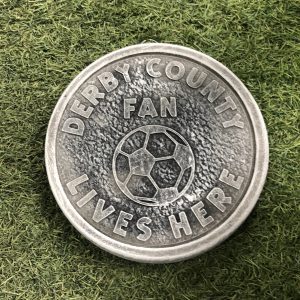 Derby County fan lives here football plaque