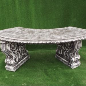 Curved bench Black