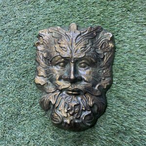 Green man wall plaque