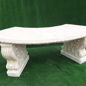 Curved bench Yellow