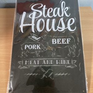 Metal sign Steak House