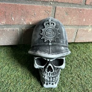 skull police hat